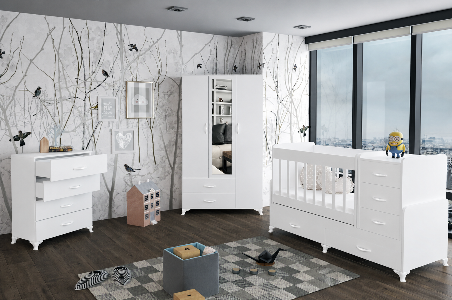 White Angel Bebek Odası Beyaz