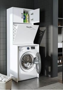 Sepetli Çamaşır Makinesi Dolabı