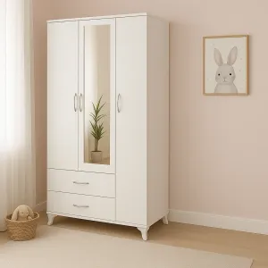Bebek odası - Genç Odası elbise dolabı 3 kapılı 2 çekmeceli